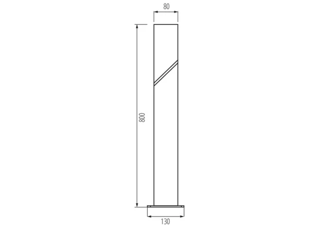 Kanlux Außenleuchte Wegeleuchte für austauschbare Leuchtmittel LAVEN 80 GR