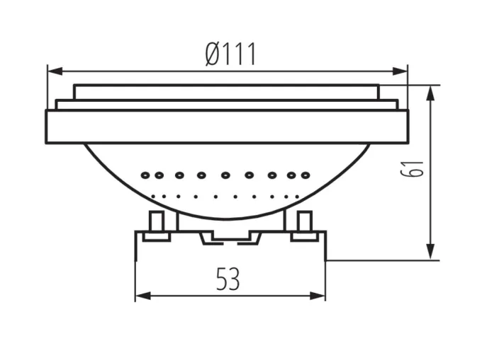 Kanlux Led-Leuchtmittel IQ-LED AR-111 13 Watt Dimmbar