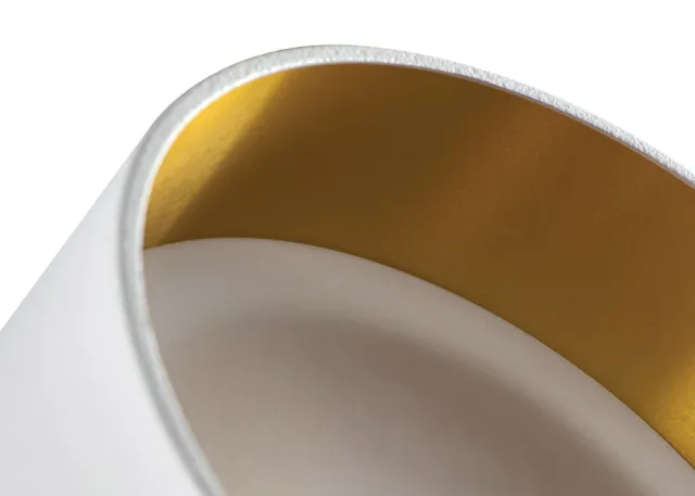 Kanlux Einbaustrahler GOVIK weiss / gold rund zweifacher Lichtaustritt DSO-W/G