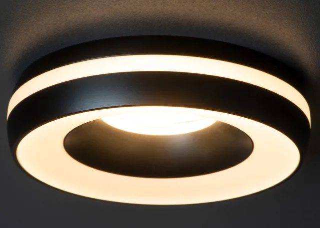 Kanlux Deckenleuchte Einbau Downlight ELICEO DSO B/B schwarz rund