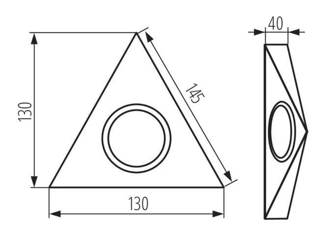 Kanlux Möbelunterbauleuchte G4 - schwarz matt ohne Schalter - ZEPO LFD-T02-B