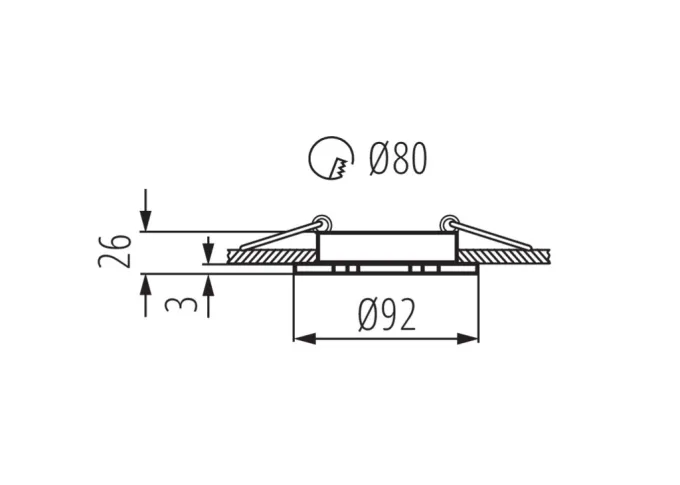 Kanlux Deckenleuchte SEIDY CT-DTO50-W/M Einbau schwenkbar weiß matt