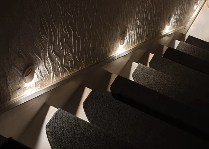 Kanlux LED-Wandeinbauleuchte Treppenleuchte ERINUS weiss rund