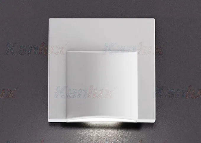 Kanlux LED-Wandeinbauleuchte Treppenleuchte ERINUS weiss eckig