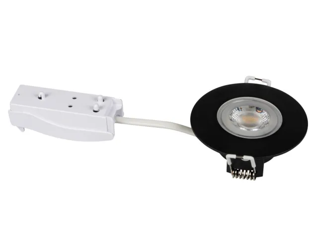 Kanlux Downlight FIZU LED 4,8W IP44 Rahmen schwarz neutralweiss