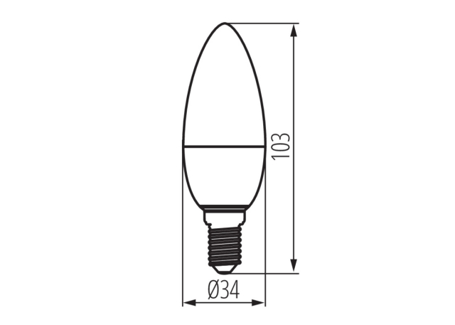 KANLUX LED-Leuchtmittel IQ-LED C35 E14 5,9 Watt Milchglas neutralweiss