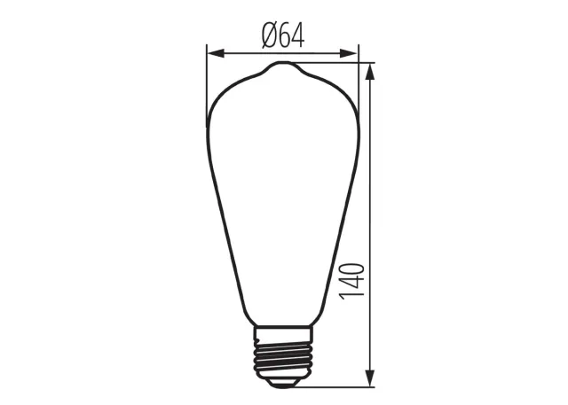 Kanlux LED Leuchtmittel ST64 A 4W-SW Superwarm dekorativ