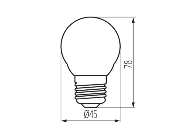 Kanlux Extreme E27 LED Leuchtmittel XLED EX G45E27 3,8W-NW neutralweiss