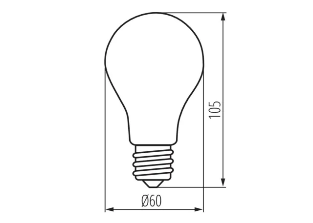 Kanlux E27 LED Leuchtmittel XLED A60 10W-WW-M Milchglas warmweiss