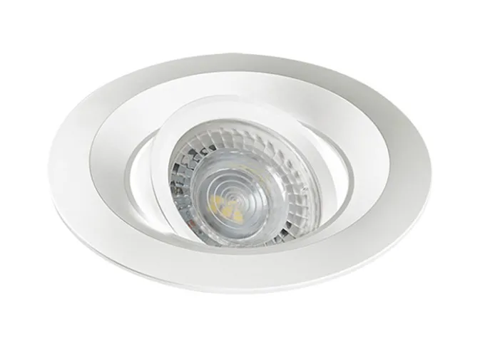 LED Einbaustrahler Set GU10 Aluminium rund weiss matt mit Marken LED Spot Kanlux TOMIV2 7 Watt
