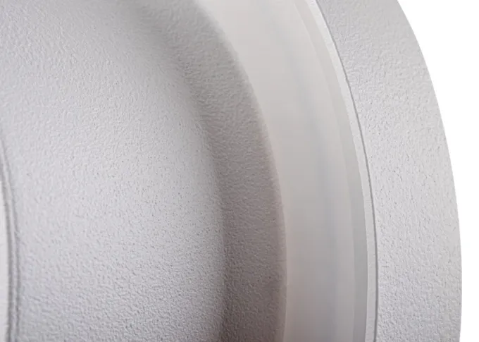 Kanlux Einbaustrahler FLINI weiss matt rund für Feuchträume IP44, mattes Frontglas