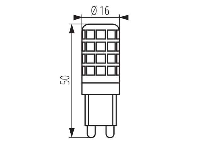 Kanlux G9 LED Leuchtmittel ZUBI LED 4W G9-WW tageslichtweiss