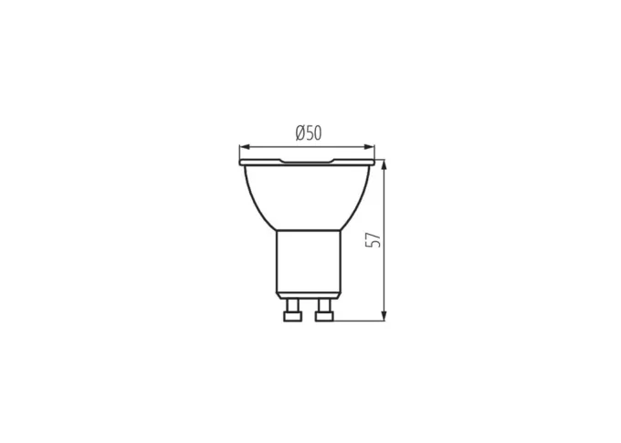 Kanlux IQ LED GU10 6,5 Watt LED Spot 120 Grad