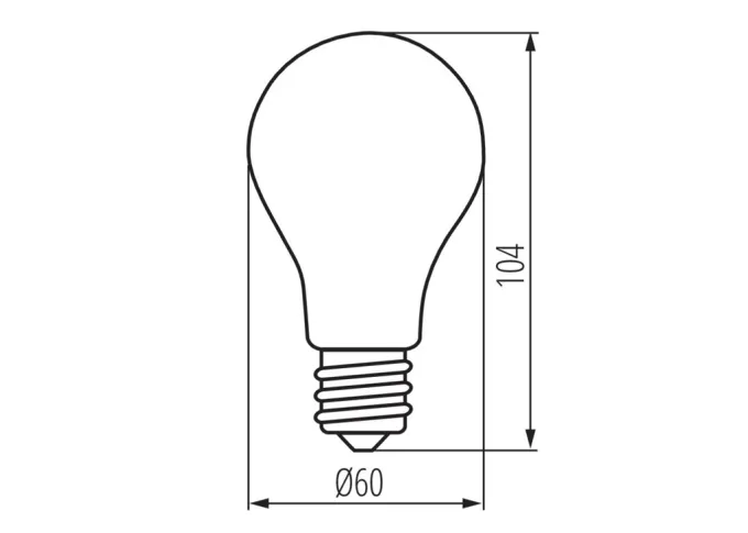 Kanlux Premium XLED E27 COG Filament LED Birne 7 Watt Echtglas Step-Dimmbar