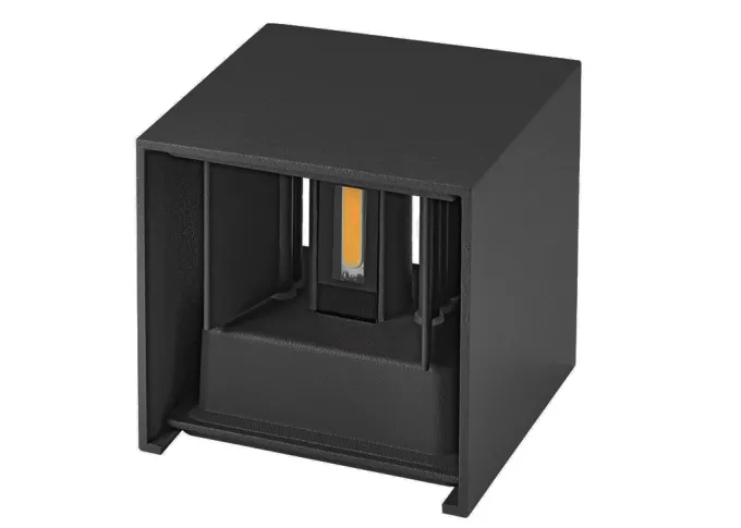 Aluminium UP/Down 2x3W IP54 schwarz matt eckig Abstrahlwinkel einstellbar