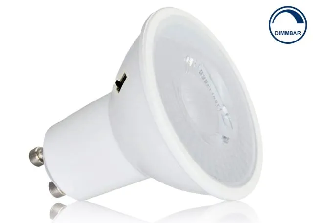 GU10 LED Leuchtmittel 4,8 Watt CCT mit Linsenglas 230V dimmbar