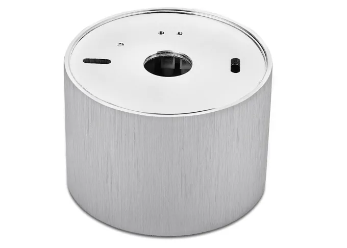 Aluminium Aufbaustrahler gebürstet rund BiColor kurz vertieft