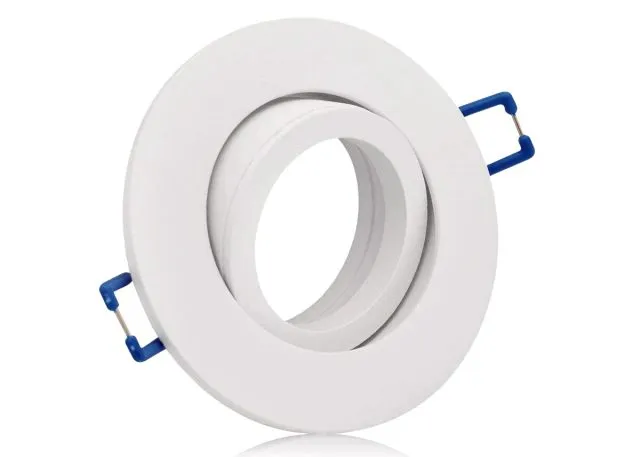 LED Einbaustrahler Set mit Marken GU10 LED Spot ChiliTec 5 Watt Alu-Druckguß Rund weiß Klickverschluß