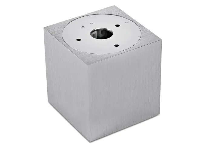 LED Aufbaustrahler Set Würfel Cube Aluminium gebürstet mit LED Premiumspot Kanlux IQ-LED 5 Watt