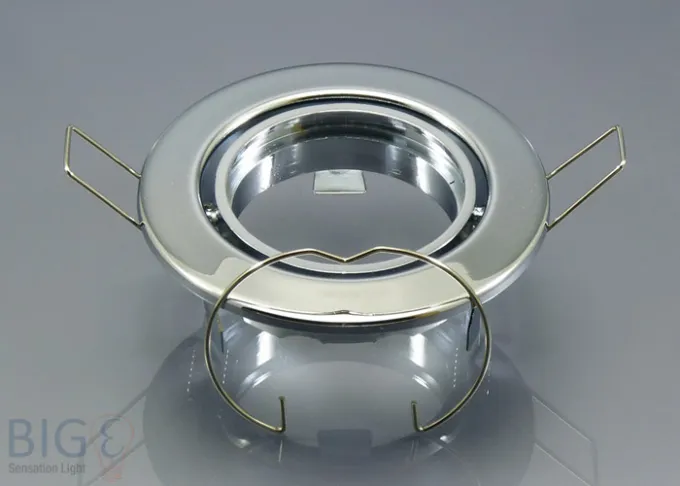 LED Einbauset GU10 LED Spot ChiliTec 5 Watt mit Einbaurahmen Metall rund verschiedene Designs