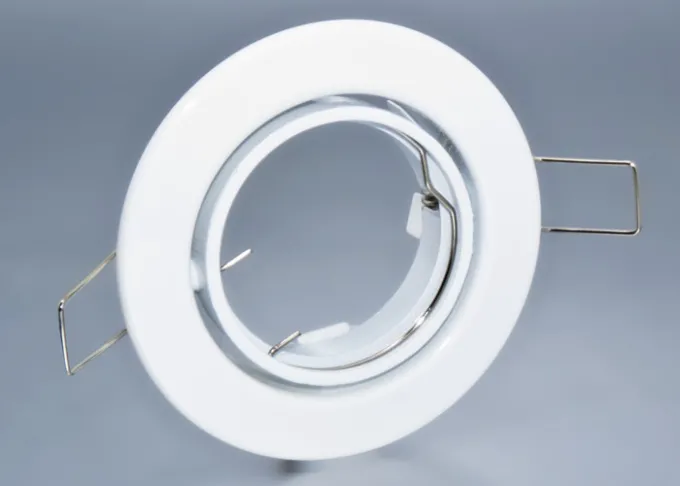 Einbaurahmen aus Metall - Rund - weiß