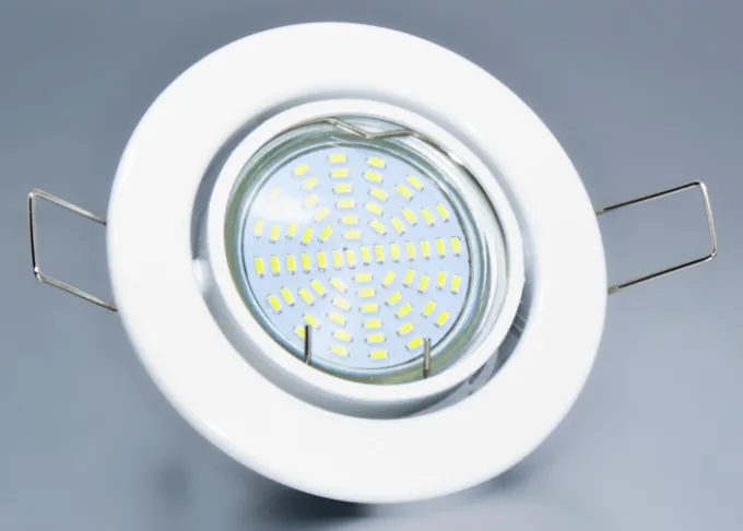 Einbaurahmen aus Metall - Rund - weiß