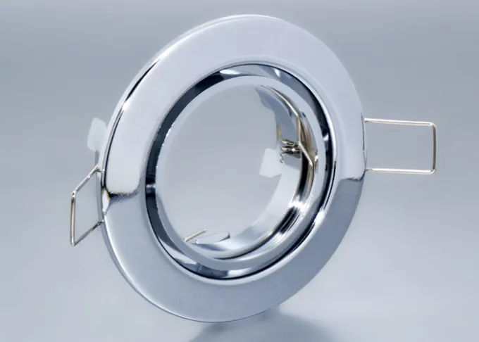 Einbaurahmen aus Metall - Rund - Chrom