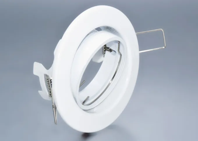 Einbaurahmen aus Metall - Rund - weiß