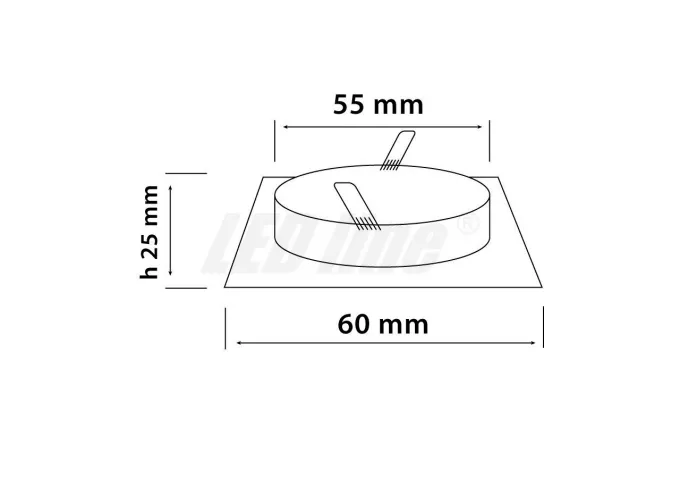 LED Line Einbaustrahler MR11 Aluminium weiß eckig