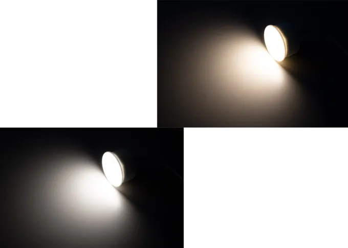 Flat LED Modul McShine MCOB, 5W, 400 Lumen, 50x25mm, warmweiß - neutralweiß Linsenglas