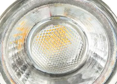 LED Einbaustrahler Set dimmbar mit Marken GU10 LED Spot LC Light 5 Watt schwarzes Kristallglas rund 35 Watt Ersatz