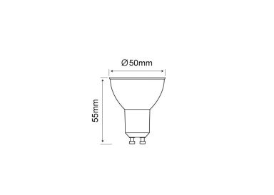 ChiliTec LED Strahler GU10 W90 825lm, 230V/9W, 120Grad, warmweiss