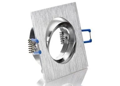 Einbaustrahler aus Aluminium BiColor Quadrat Klickverschluß