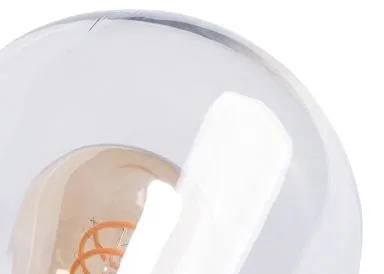 Kanlux Außenleuchte für austauschbare E27 Leuchtmittel LIEGO EL 28 UP B Echtglas