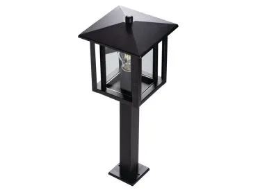 Kanlux Außenleuchte für austauschbare E27 Leuchtmittel Selto 80 B Edelstahl und Echtglas