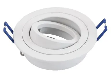 Einbaurahmen McShine KL-89 rund, schwenkbar, matt weiss