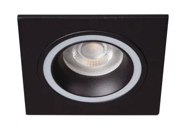 Kanlux Einbaustrahler Deckenleuchte Downlight FELINE DSL B-B schwarz matt eckig doppelter Lichtaustritt