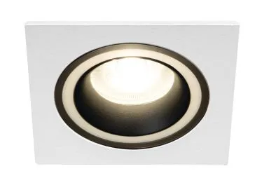 Kanlux Einbaustrahler Deckenleuchte Downlight FELINE DSL B-W weiß schwarz matt eckig doppelter Lichtaustritt