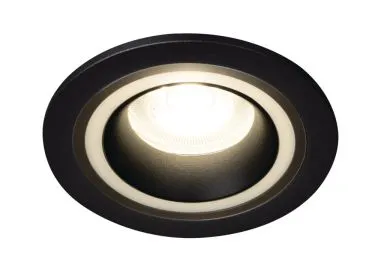 Kanlux Einbaustrahler Deckenleuchte Downlight FELINE DSO B-B schwarz matt doppelter Lichtaustritt