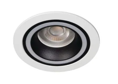 Kanlux Einbaustrahler Deckenleuchte Downlight FELINE DSO B-W weiß schwarz matt doppelter Lichtaustritt