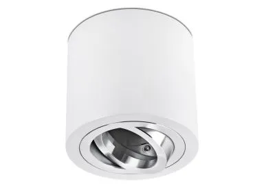 Aluminium Aufbaustrahler weiß gebürstet rund GU10