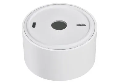 Aluminium Aufbaustrahler gebürstet rund kurz komplett weiss fuer LED Module