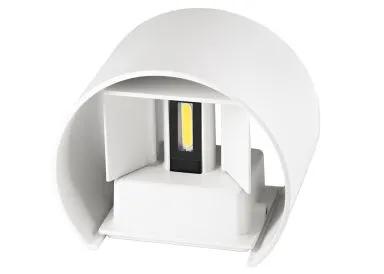 Druckguss UP/Down 2x3W IP54 weiß rund Abstrahlwinkel einstellbar