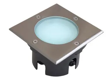 Bodenleuchte BEL GX53 Q, eckig, IP65, Edelstahl