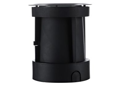 LED Boden Einbaustrahler GU10 Rund schwenkbar schwarz matt für GU10, MR16 oder Module
