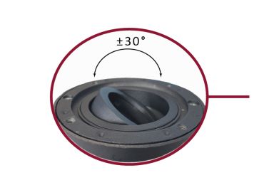 LED Boden-Einbaustrahler GU10 4-eckig schwarz matt schwenkbar für GU10, MR16 oder Module