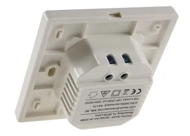 LED Wand-Einbauleuchte EBL 86 PIR 1,8W, 3000k, warmweiß, Rahmen silber Bewegungsmelder