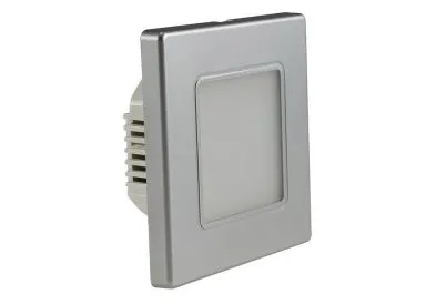 LED Wand-Einbauleuchte EBL 86 2,5W, 3000k, warmweiß, Rahmen silber