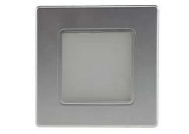 LED Wand-Einbauleuchte EBL 86 2,5W, 3000k, warmweiß, Rahmen silber