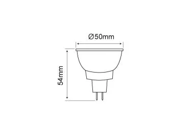 Chilitec LED Strahler MR16 H40 SMD 120 Grad, 3000k, 330lm, 12V/3W, warmweiß